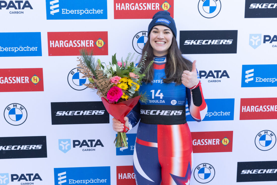 Summer Britcher golden again in luge World Cup